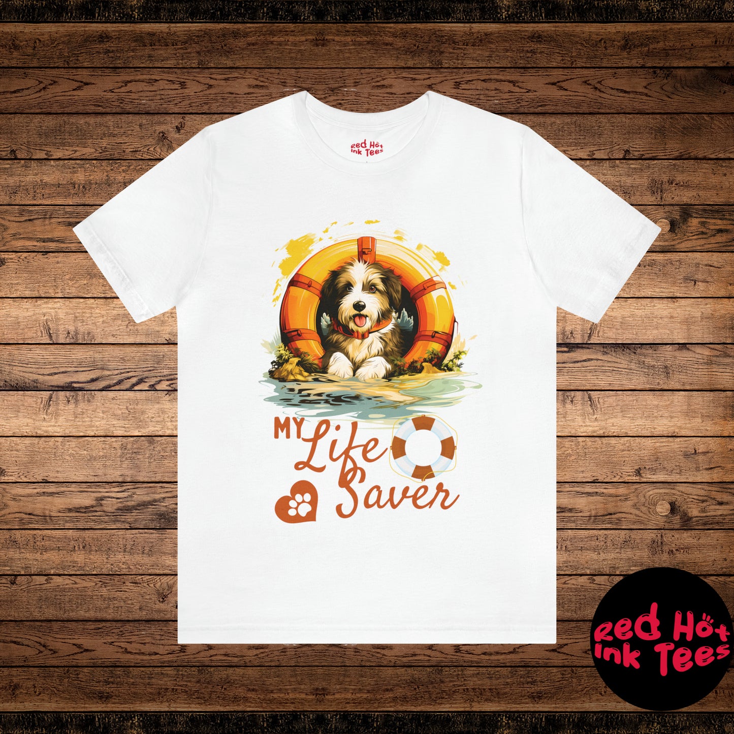 My Life Saver Old English Sheepdog Tee