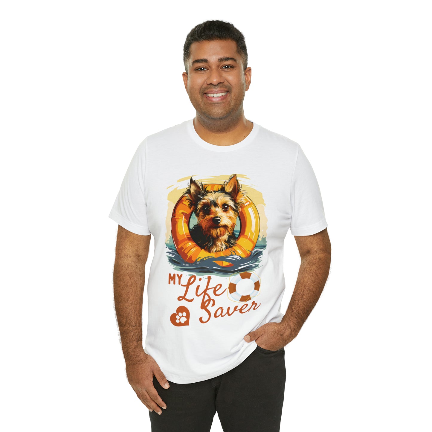 My Life Saver Silky Terrier Dog Tee