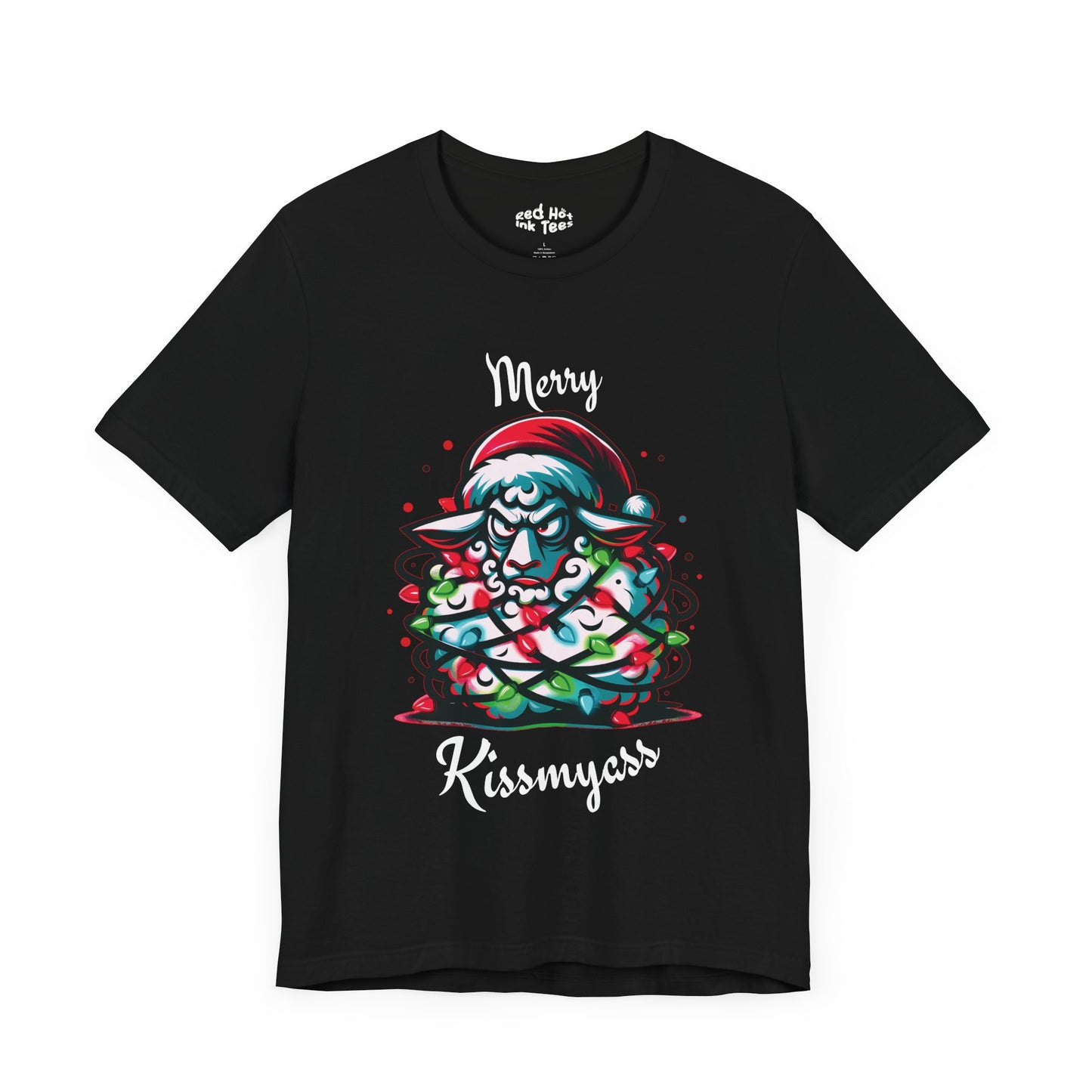 Merry Kissmyass Sheep Tee