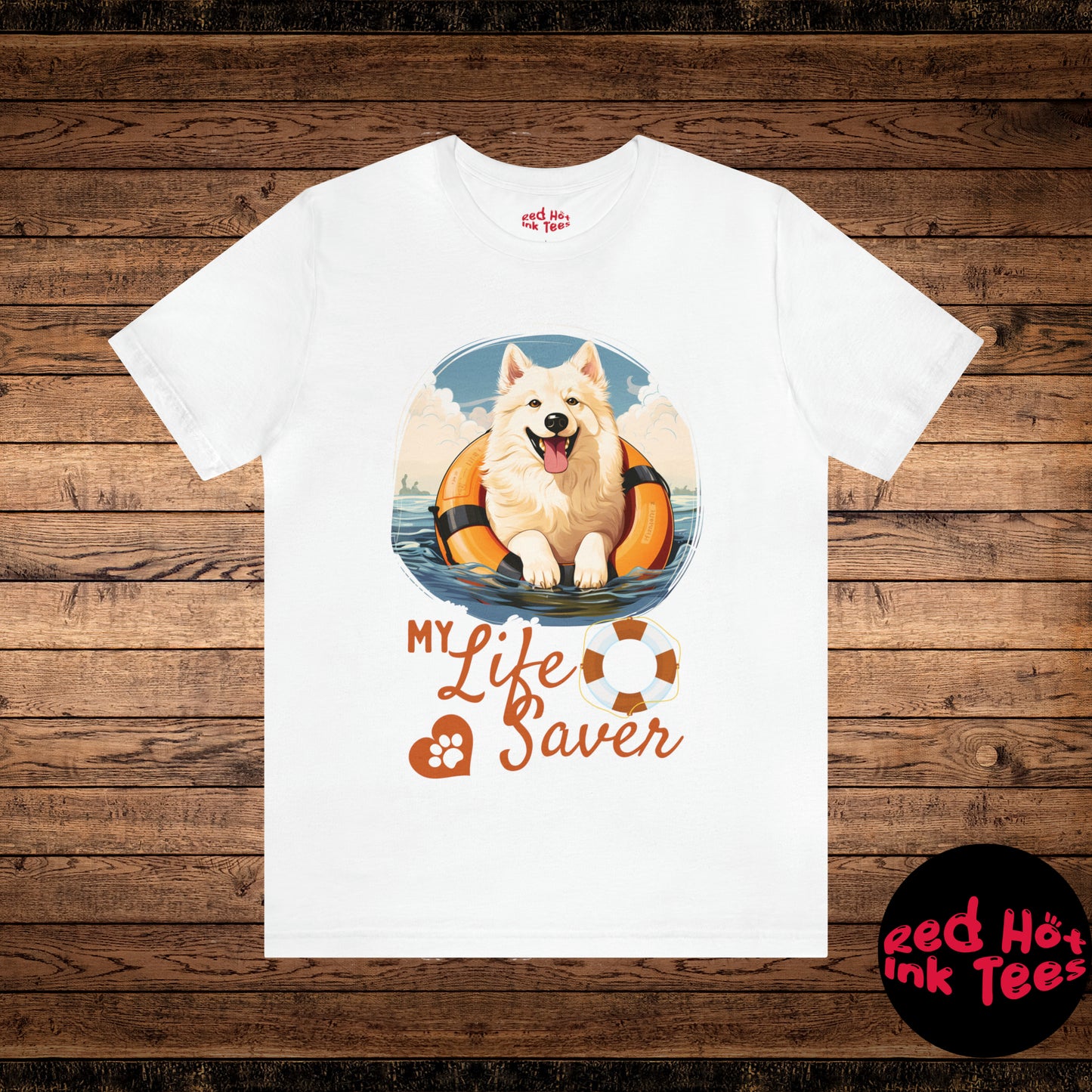 My Life Saver Samoyed Dog Tee