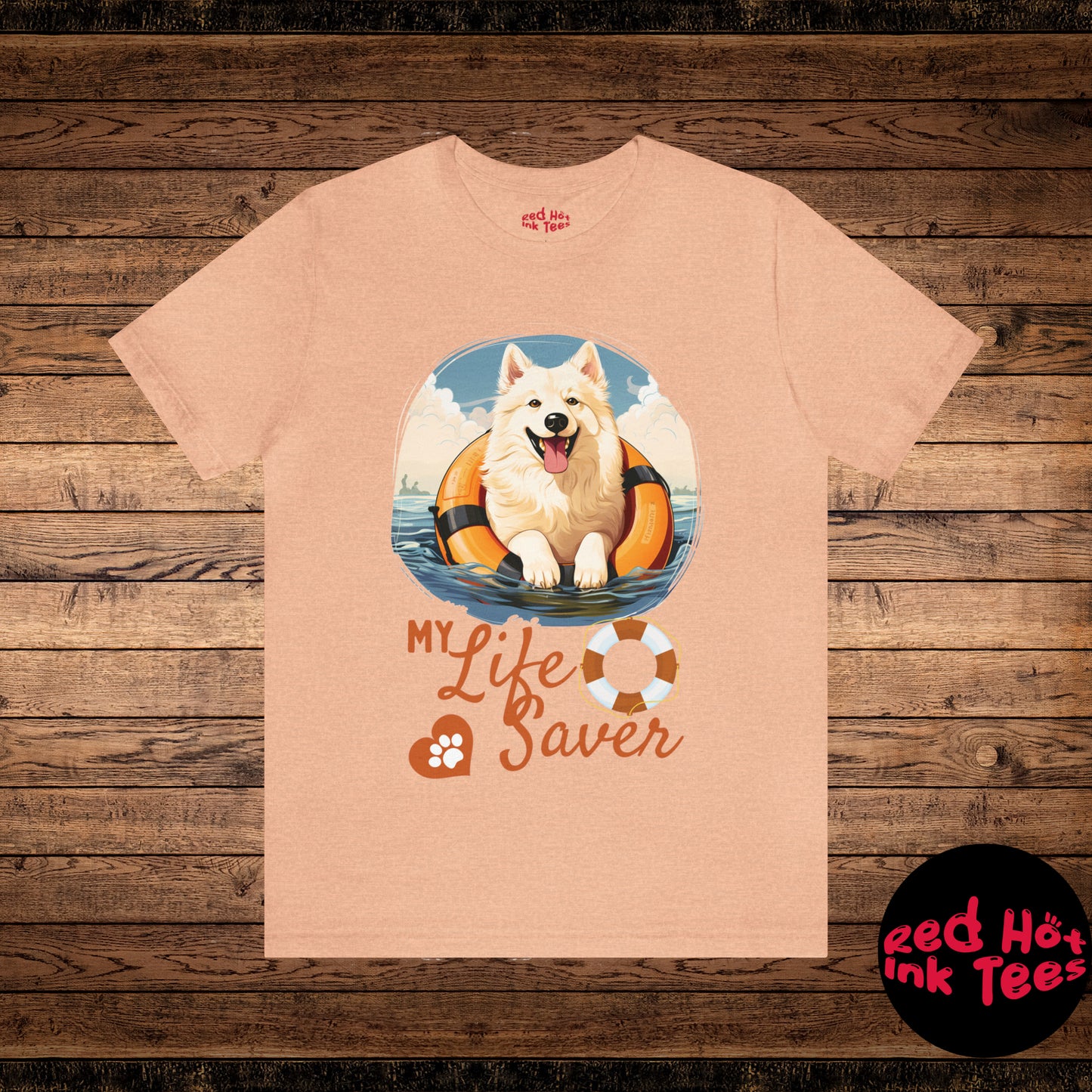 My Life Saver Samoyed Dog Tee