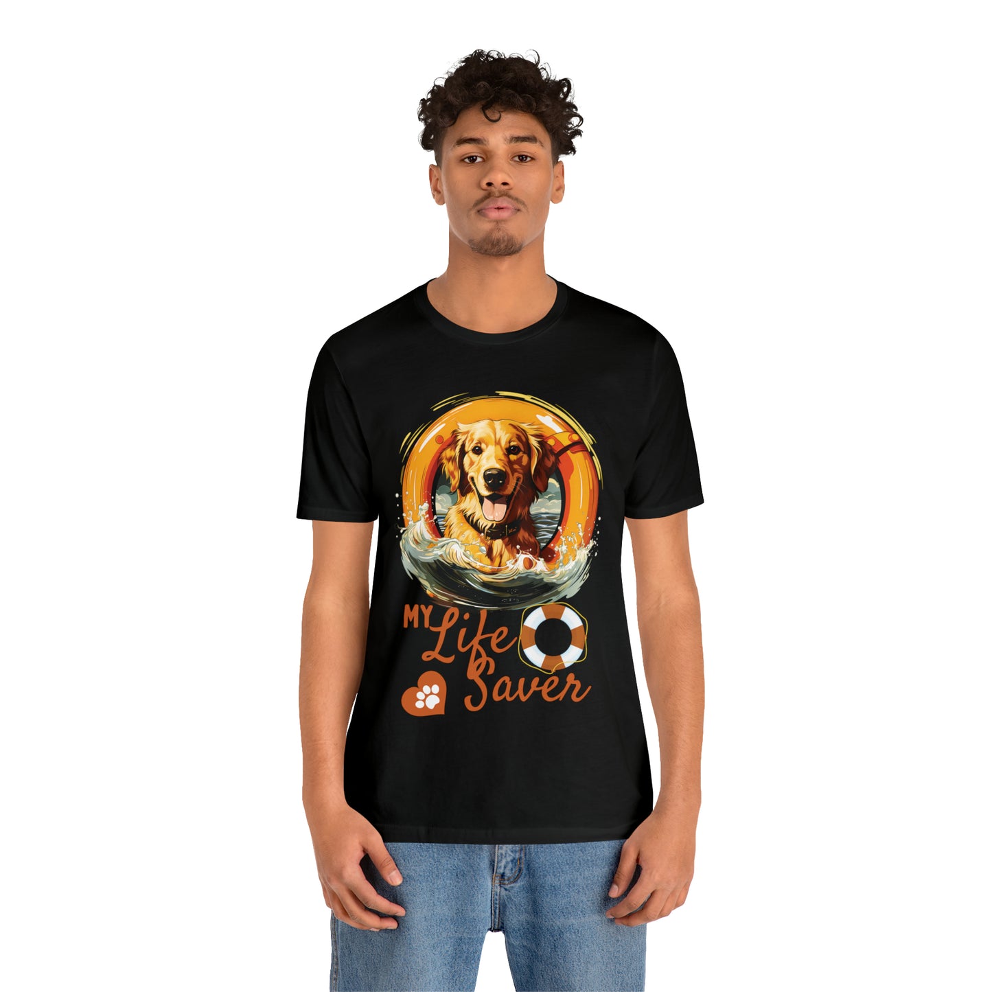 My Life Saver Golden Retriever Dog Tee