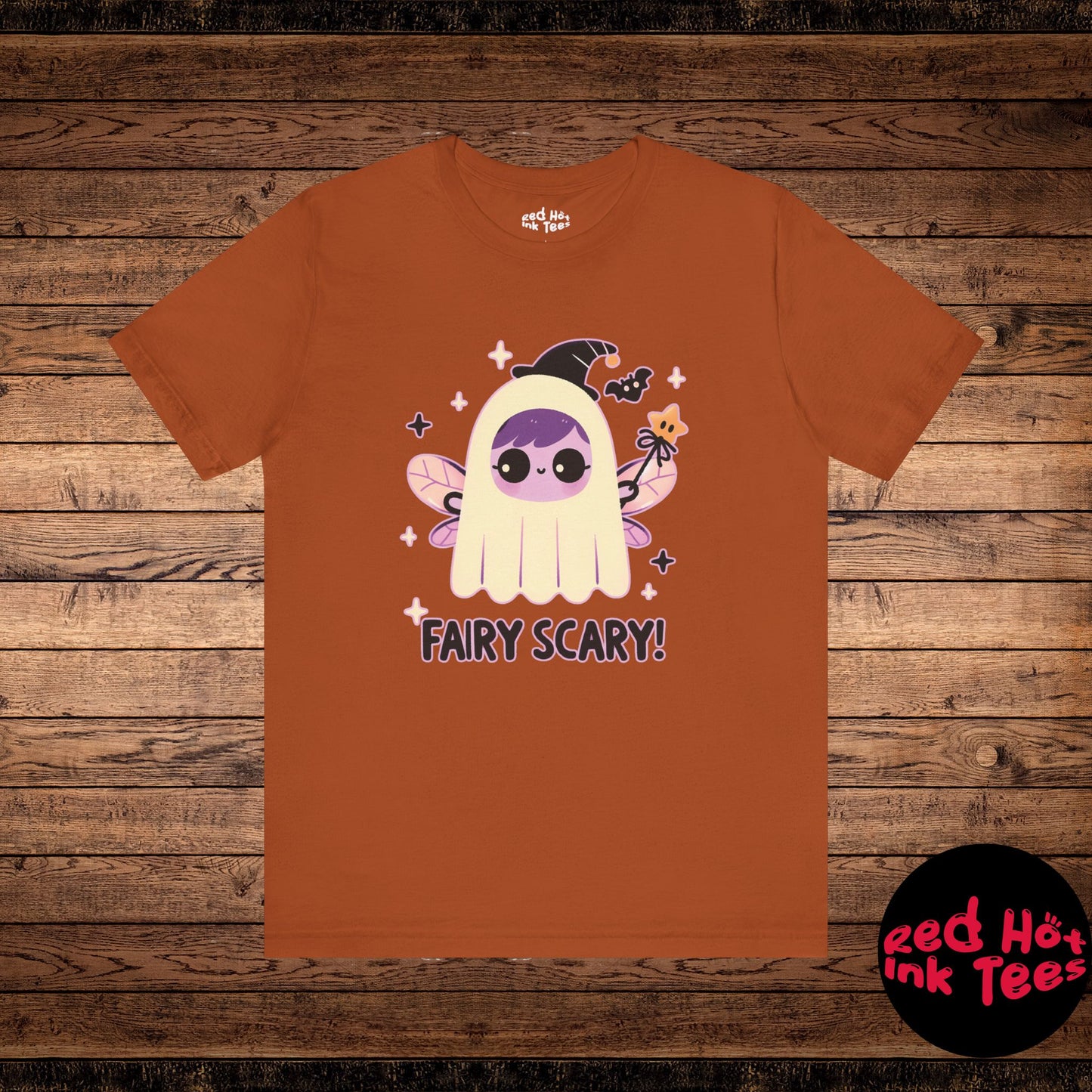 🧚‍♀️👻 "Fairy Scary" Cute Halloween Ghost Fairy T-Shirt 🎃✨