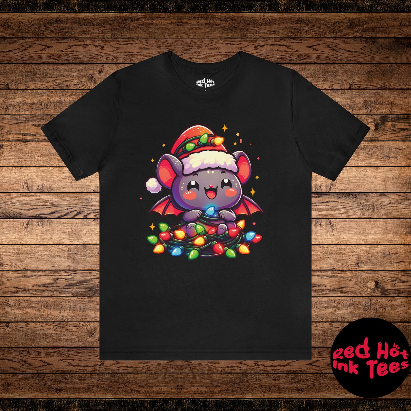 Bat Christmas Entanglement Tee