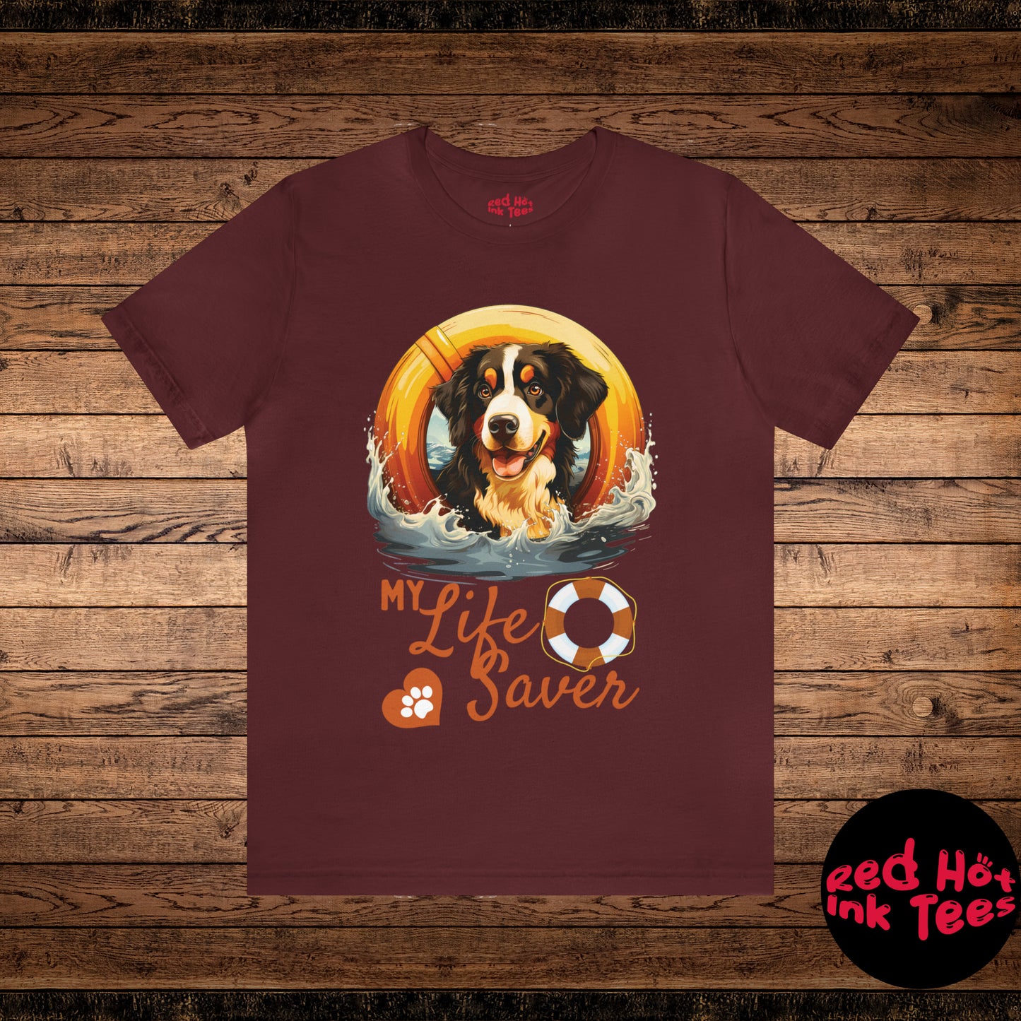 My Life Saver Bernese Mountain Dog Tee