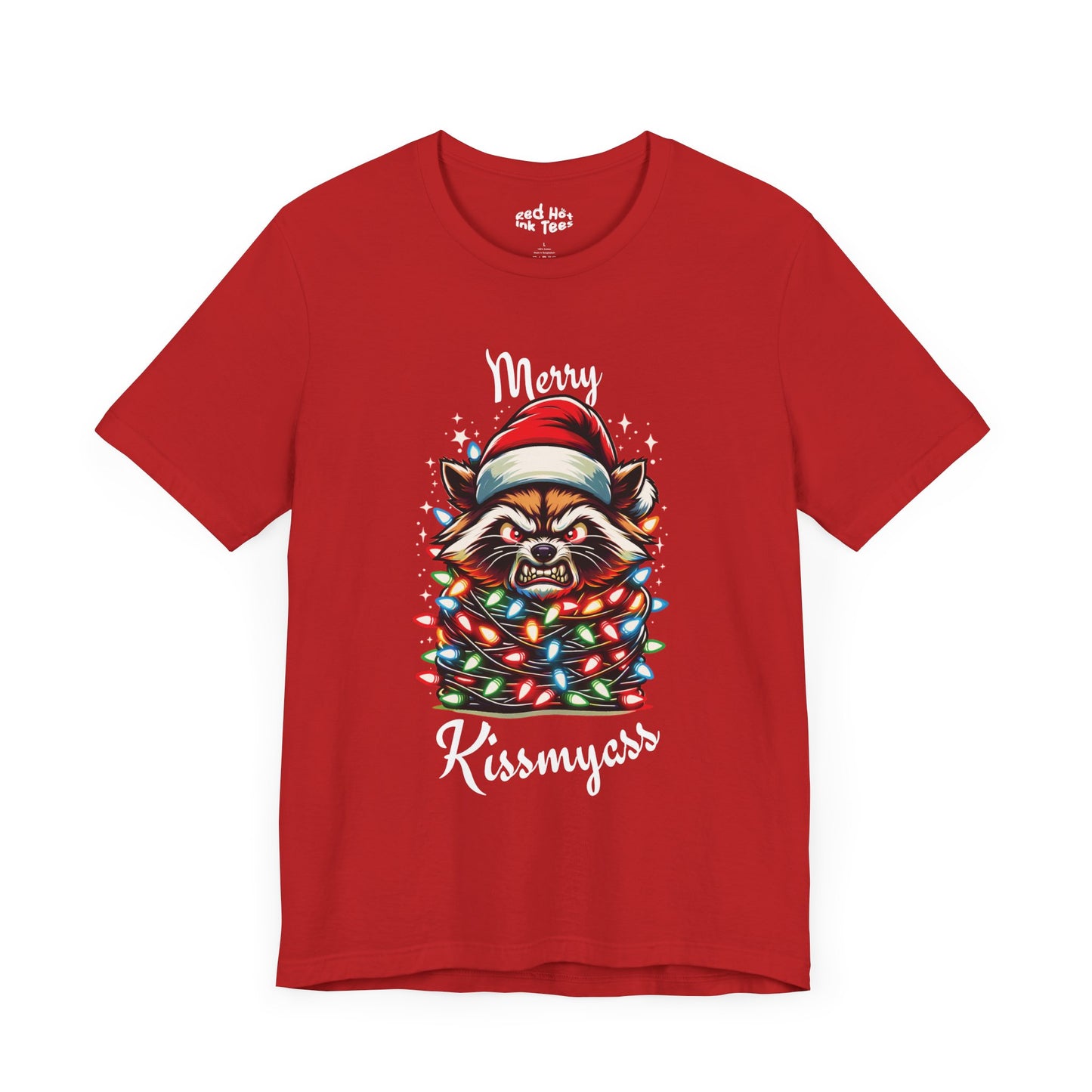 Merry Kissmyass Raccoon Tee