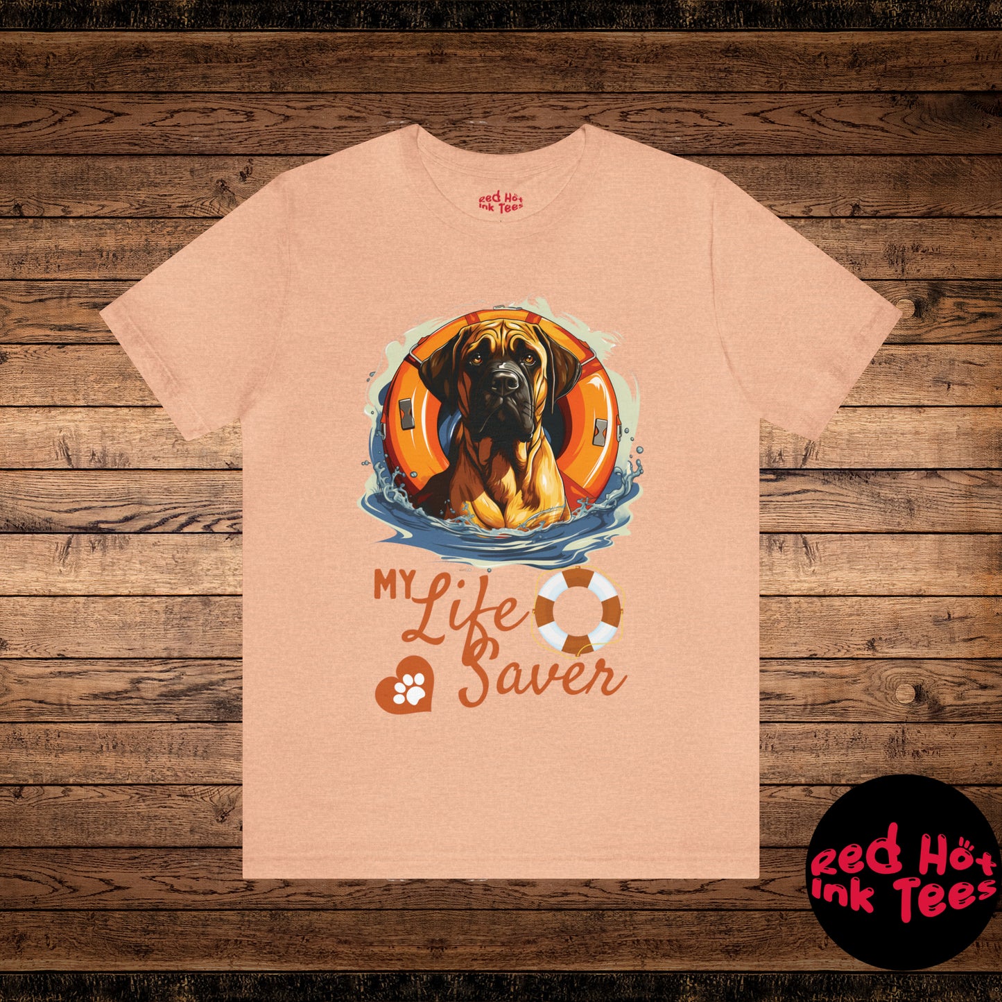 My Life Saver English Mastiff Dog Tee