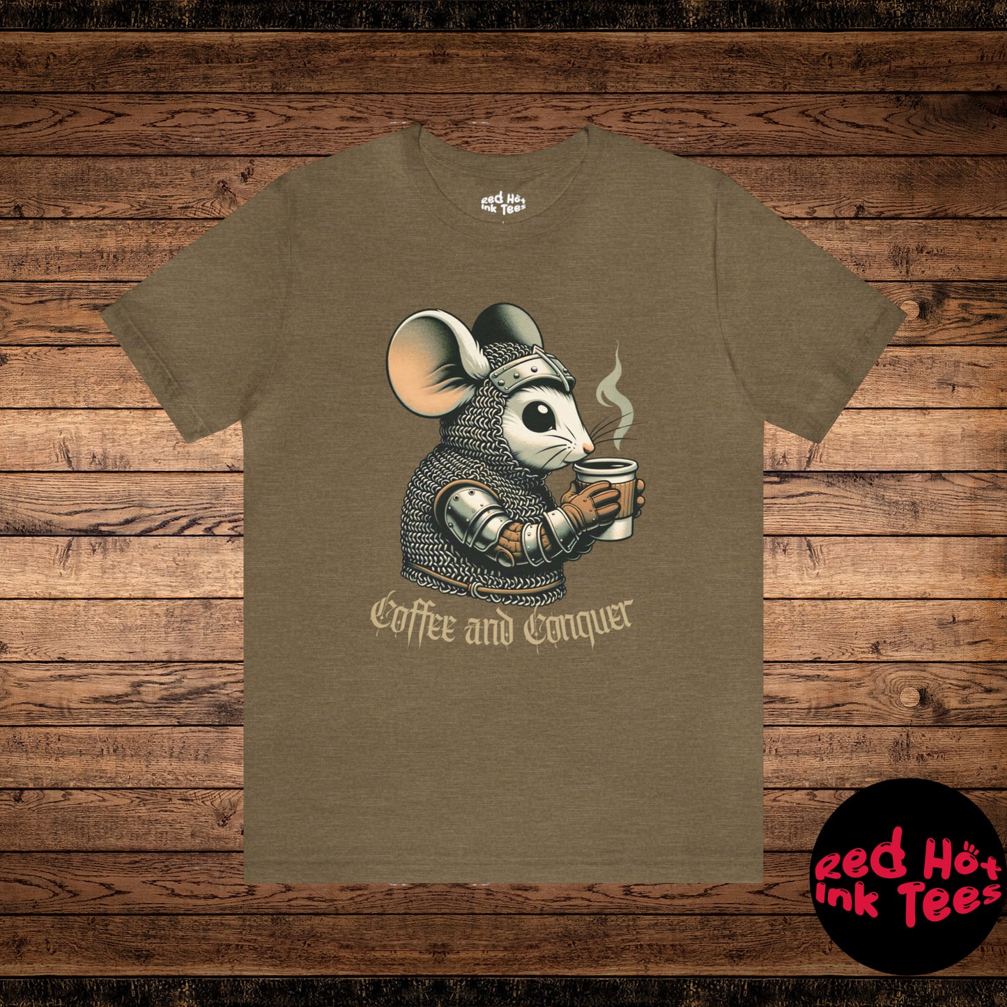 🐭 Coffee and Conquer Mouse Tee 🐭