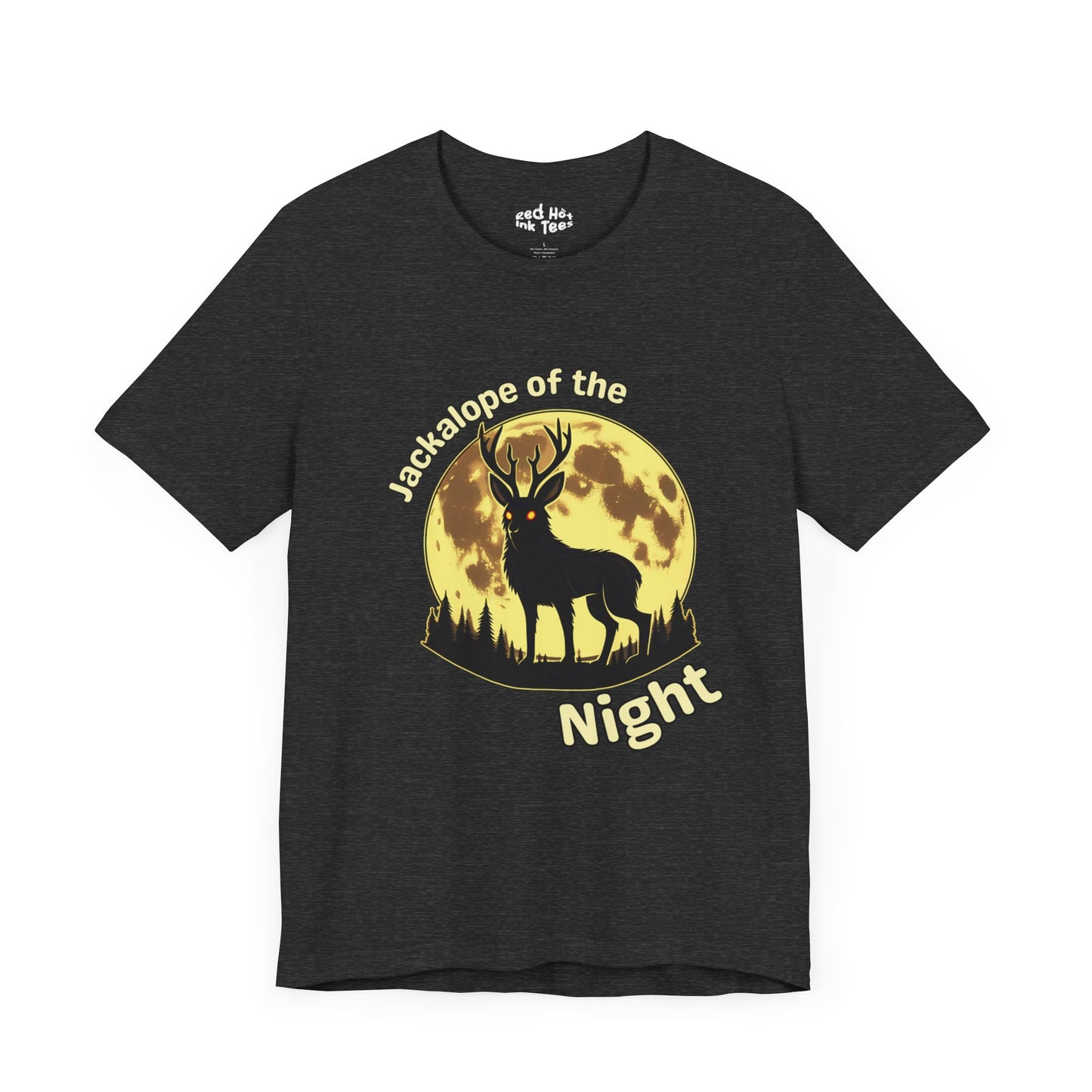 🌕🦌 "Jackalope of the Night" Mysterious Halloween T-Shirt 🌕🖤