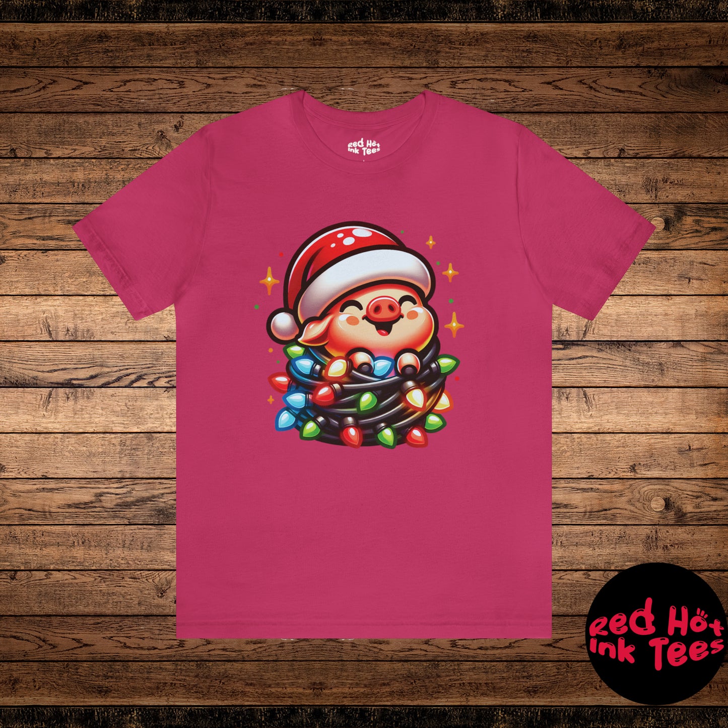 Pig Christmas Entanglement Tee