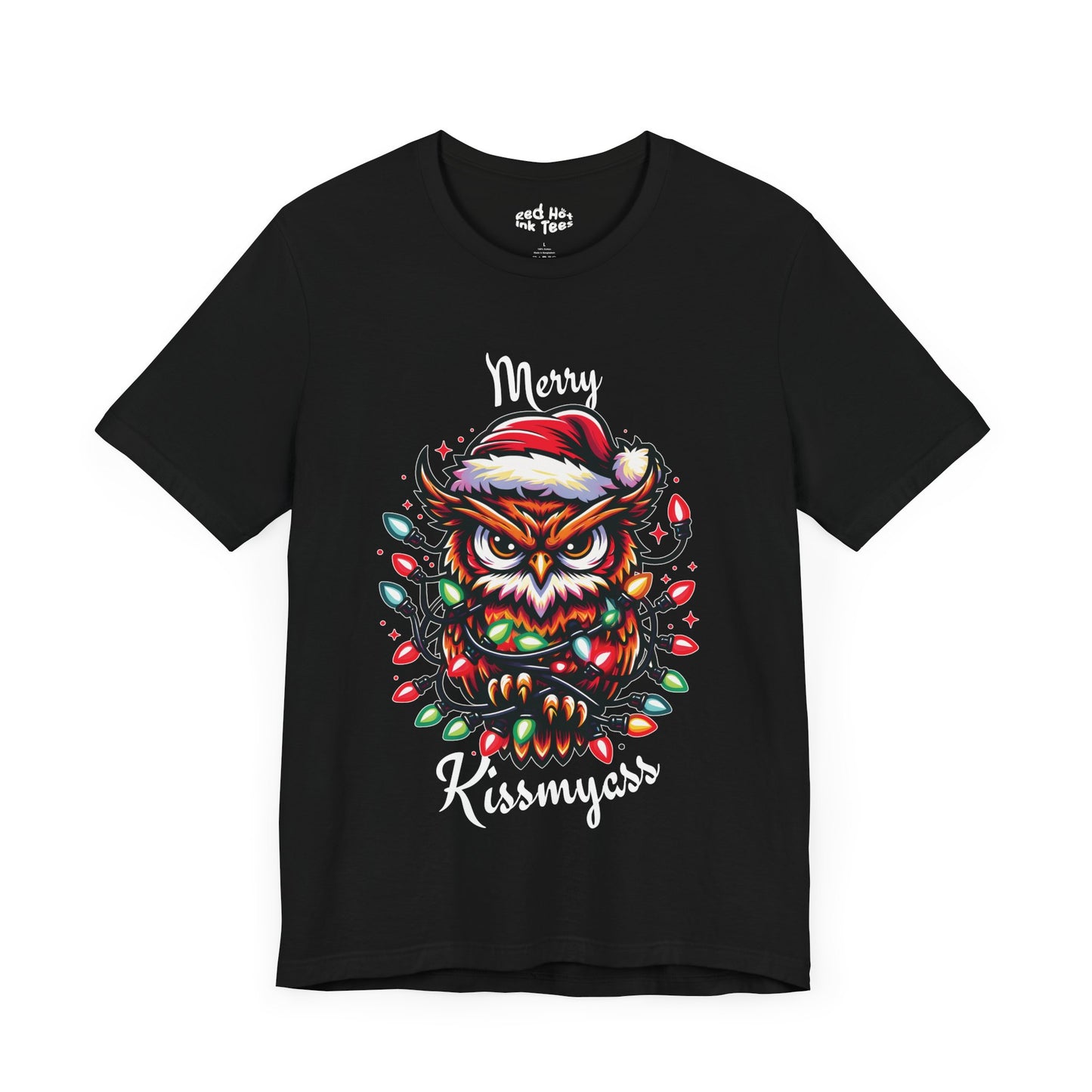 Merry Kissmyass Owl Tee