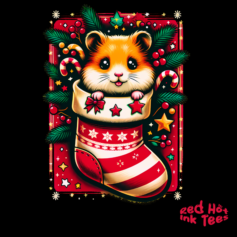 🐹 "Hamster Stocking Tee" 🎄