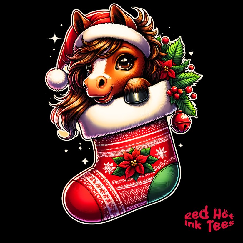 🐴 "Horse Stocking Tee" 🎄