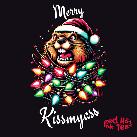 Merry Kissmyass Groundhog Tee