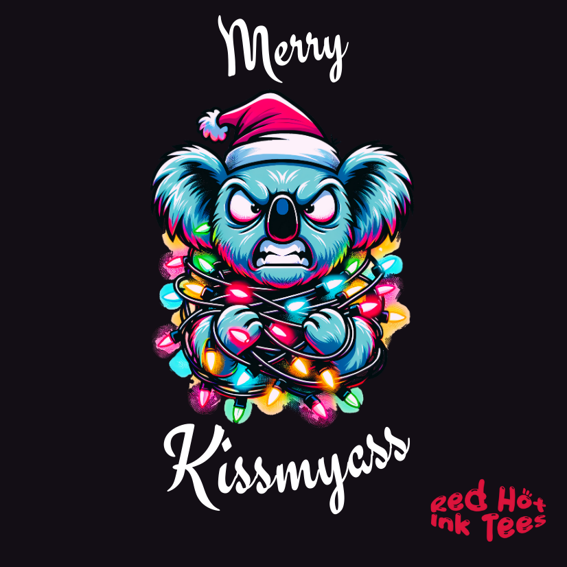 Merry Kissmyass Koala Tee