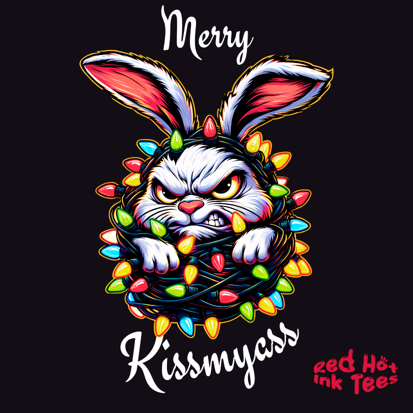 Merry Kissmyass Rabbit Tee