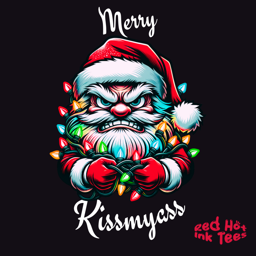 Merry Kissmyass Santa Tee