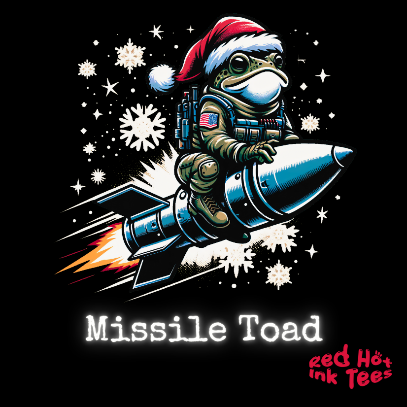 🚀 "Missile Toad 2: The Holiday Hop" Tee