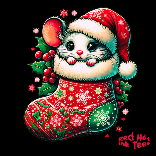 🐭 "Mouse Stocking Tee" 🎄