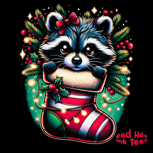 🦝 "Raccoon Stocking Tee" 🎄