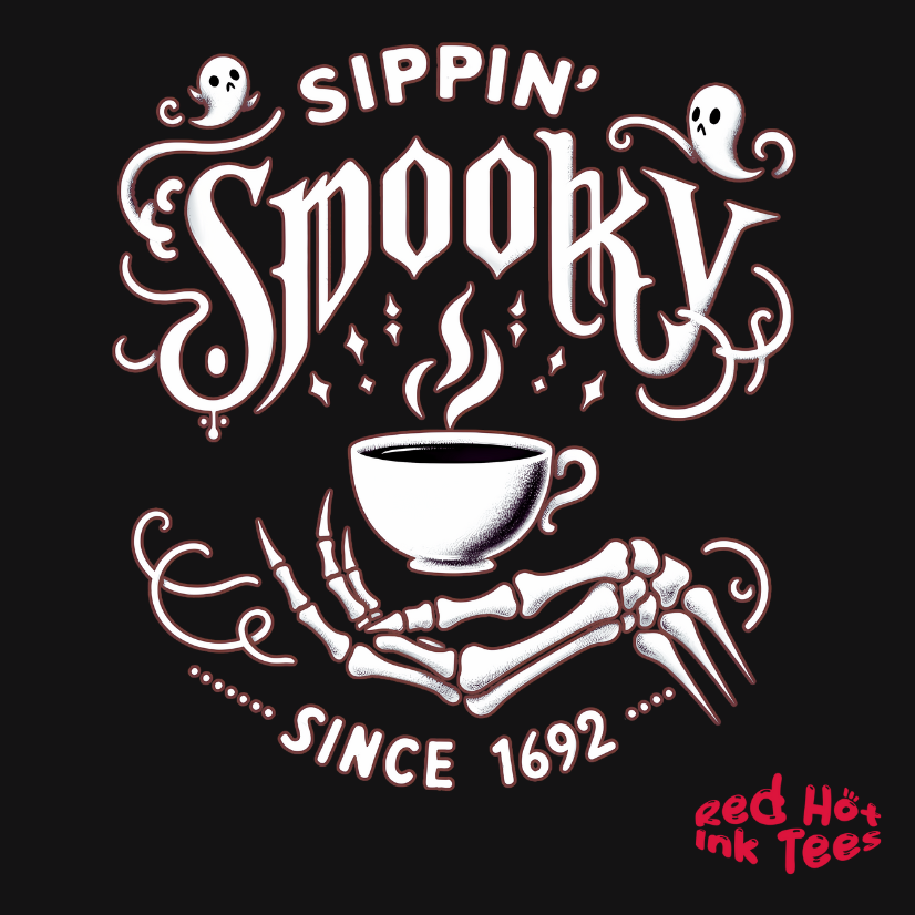 ☕ "Sippin' Spooky Since 1692" Halloween Coffee T-Shirt 💀🎃